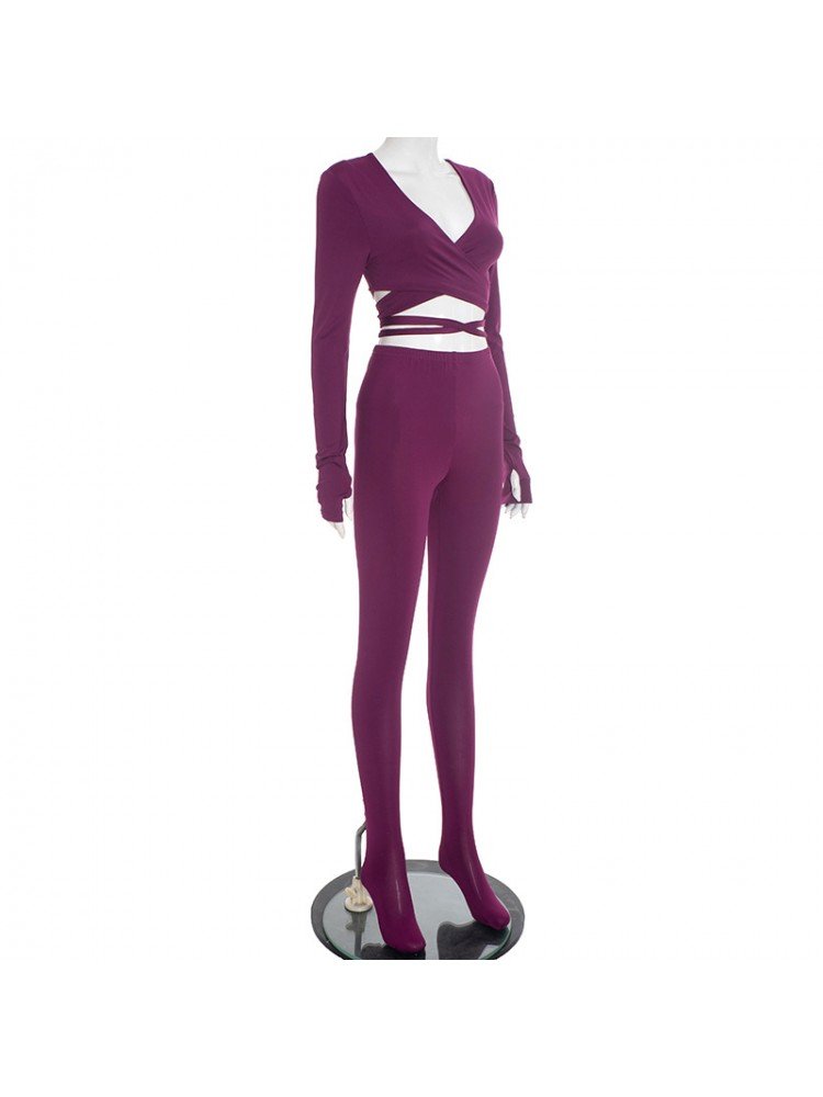 Sculpt Luxe Wrap Knit 2-Piece Set