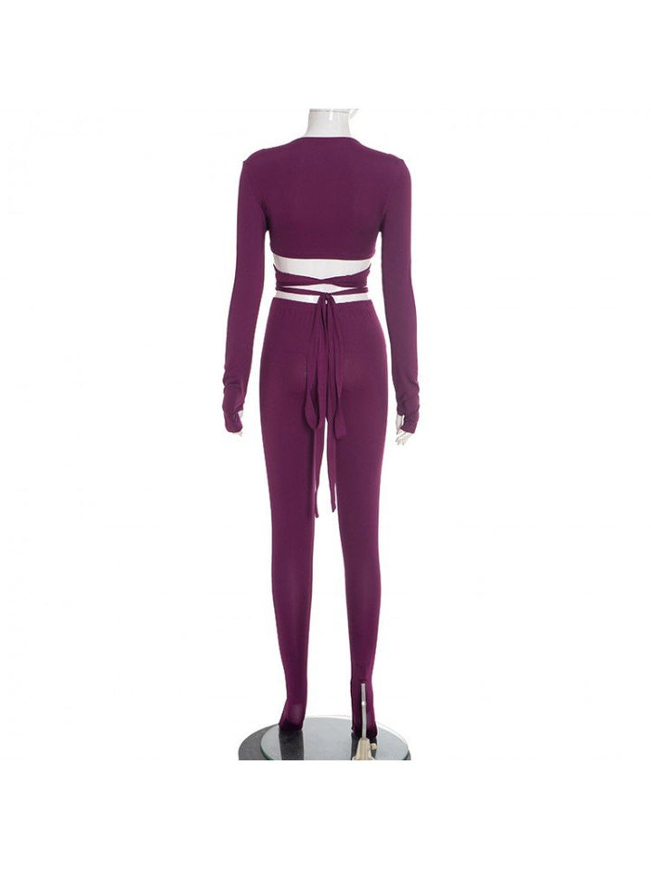 Sculpt Luxe Wrap Knit 2-Piece Set
