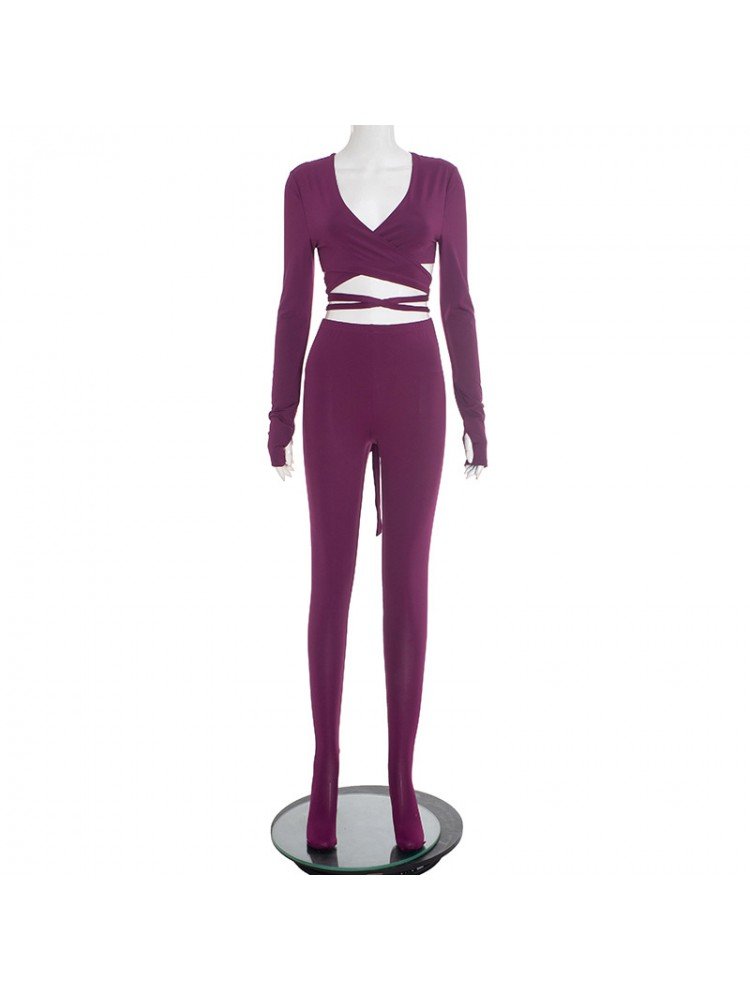 Sculpt Luxe Wrap Knit 2-Piece Set