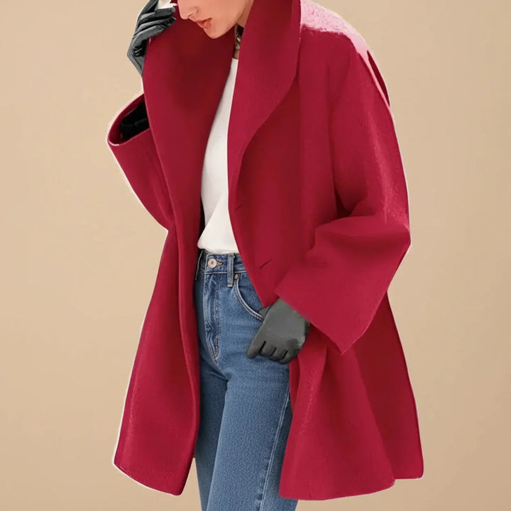 Oversized Wide Collar Midi Coat