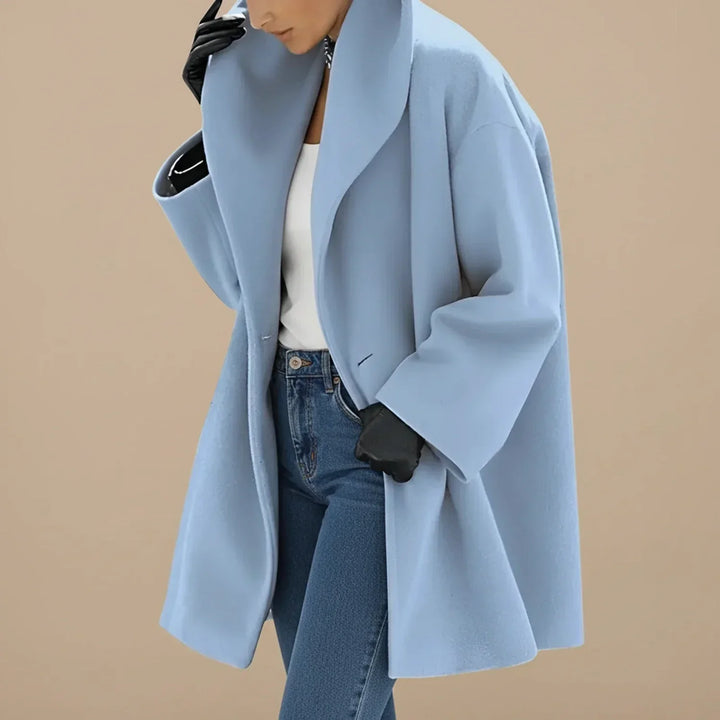 Oversized Wide Collar Midi Coat